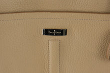 Load image into Gallery viewer, Cole Haan Pebbled Leather Tote Bag Beige Shoulder Handbag Gold Tone Hardware