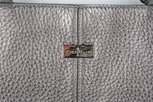 Load image into Gallery viewer, Cole Haan Metallic Silver Pebbled Leather Tote Bag Shoulder Handbag