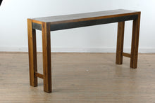 Load image into Gallery viewer, Ashley Torjin Counter Height Console Table in Distressed Brown and Gunmetal