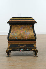 Load image into Gallery viewer, Asian Toleware Hand-Painted Lacquer Wood & Tin Storage Box Cabinet