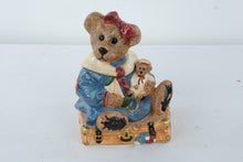 Load image into Gallery viewer, Boyd’s Bears Bailey Bear on Suitcase Cookie Jar – Bearware Pottery Works – Limited Edition