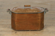 Load image into Gallery viewer, Large Antique Copper Boiler with Lid