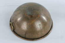 Load image into Gallery viewer, Antique Copper Mixing Bowl Brass Ring Handles 8 Inch Primitive Kitchen