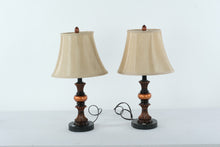 Load image into Gallery viewer, Set of 2 Traditional Touch Control Table Lamps – 3-Way Dimming with Dual USB Charging Ports