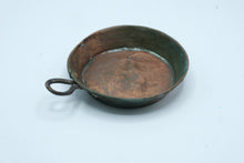 Load image into Gallery viewer, Antique French Copper Mini Au Gratin Pan Forged Iron Loop Handle Primitive Cookware