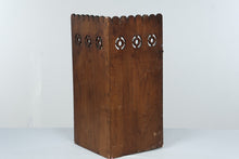 Load image into Gallery viewer, American Circa 1830 Walnut Hanging Corner Cupboard Pierced Gallery Antique
