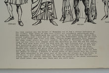 Load image into Gallery viewer, Vintage Costume History Poster – 13th & 14th Century Dress by Don Foote for Eaves Costume Co., Theatrical Reference Print
