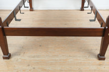 Load image into Gallery viewer, Council Craftsman Queen-Size Mahogany Poster Bed with Hand-Carved Wheat Motif