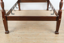 Load image into Gallery viewer, Council Craftsman Queen-Size Mahogany Poster Bed with Hand-Carved Wheat Motif