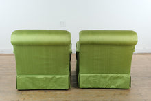 Load image into Gallery viewer, Pair of Councill Craftsmen Green Upholstered Lounge Chairs