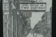 Load image into Gallery viewer, Court of Two Sisters Pencil / Charcoal Sketch - New Orleans