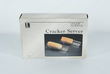 Load image into Gallery viewer, TAMUS Clear Acrylic Cracker Server Set – Original Box – Mid-Century Entertaining