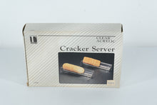 Load image into Gallery viewer, TAMUS Clear Acrylic Cracker Server Set – Original Box – Mid-Century Entertaining