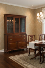Load image into Gallery viewer, Craftique Mahogany China Cabinet Hutch Mellow Wood Finish Traditional Display Cabinet
