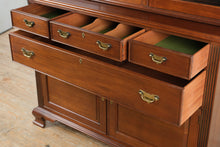 Load image into Gallery viewer, Craftique Mahogany China Cabinet Hutch Mellow Wood Finish Traditional Display Cabinet