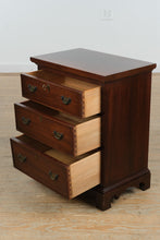 Load image into Gallery viewer, Craftique Colonial Solid Mahogany Three-Drawer Nightstand