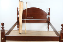 Load image into Gallery viewer, Craftique Solid Mahogany Queen Cannonball Bed Mellow Wood Finish