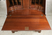 Load image into Gallery viewer, Craftique Solid Mahogany Old World Secretary Desk Bookcase Cabinet