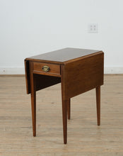 Load image into Gallery viewer, Craftique Heirloom Mahogany Pembroke Side Table – MEL Finish, Drop Leaves