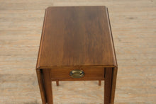 Load image into Gallery viewer, Craftique Heirloom Mahogany Pembroke Side Table – MEL Finish, Drop Leaves