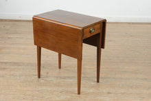 Load image into Gallery viewer, Craftique Heirloom Mahogany Pembroke Side Table – MEL Finish, Drop Leaves