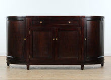 Load image into Gallery viewer, Crate & Barrel Solid Cherry Rounded-End Sideboard with Open Shelf Interior