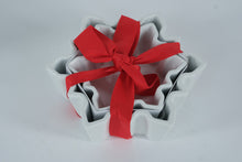 Load image into Gallery viewer, Crate & Barrel White Snowflake Ramekins – Set of 2 (with Gift Ribbon & Box)