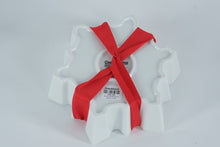 Load image into Gallery viewer, Crate & Barrel White Snowflake Ramekins – Set of 2 (with Gift Ribbon & Box)