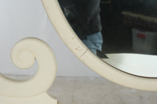 Load image into Gallery viewer, Antique Painted Serpentine Front Dresser with Oval Mirror