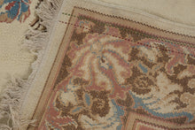 Load image into Gallery viewer, Chinese Style Floral Medallion Area Rug 93 x 128 Ivory Rose Blue