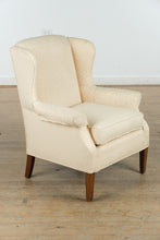 Load image into Gallery viewer, The Marquise Wingback – Cream Jacquard Upholstered Armchair