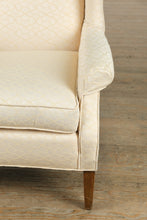 Load image into Gallery viewer, The Marquise Wingback – Cream Jacquard Upholstered Armchair