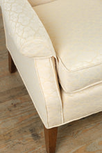 Load image into Gallery viewer, The Marquise Wingback – Cream Jacquard Upholstered Armchair