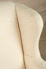 Load image into Gallery viewer, The Marquise Wingback – Cream Jacquard Upholstered Armchair