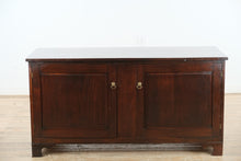 Load image into Gallery viewer, Solid Wood Credenza with Locking Cabinet & Divided Interior – 60" Wide