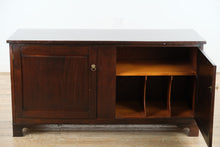 Load image into Gallery viewer, Solid Wood Credenza with Locking Cabinet & Divided Interior – 60" Wide