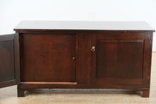 Load image into Gallery viewer, Solid Wood Credenza with Locking Cabinet & Divided Interior – 60" Wide
