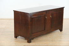 Load image into Gallery viewer, Solid Wood Credenza with Locking Cabinet & Divided Interior – 60" Wide