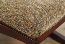 Load image into Gallery viewer, Modern Upholstered Bench with Curved Wood X-Base