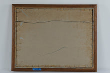 Load image into Gallery viewer, Vintage Mallard Duck Needlepoint Framed Folk Art Waterfowl 35 x 28