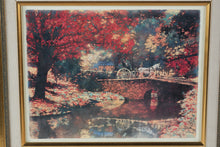 Load image into Gallery viewer, Crossing Pidcock Creek G Harvey Framed Print Gold Frame 17 x 20