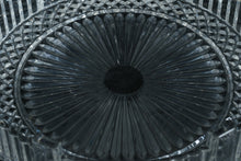 Load image into Gallery viewer, Heavy Lead Crystal Round Serving Bowl β Deep Cut Diamond & Sunburst Pattern