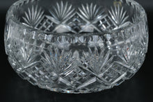 Load image into Gallery viewer, Brilliant Cut Crystal Serving Bowl • 8" Round x 4" Tall • Deep Starburst, Fan & Diamond Pattern Centerpiece