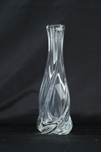 Load image into Gallery viewer, St Louis Crystal Bud Vase Swirl Optic Glass France 8 Inch