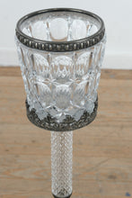 Load image into Gallery viewer, Italian Rococo Revival Style Silver Plate & Crystal Champagne Cooler on Stand by William Adams for Towle, Circa 1980