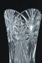 Load image into Gallery viewer, J.G. Durand Cristal d'Arques Vincennes Crystal Vase 12” Tall France Starburst Cut
