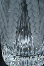 Load image into Gallery viewer, Heavy European Lead Crystal 11" Vase – Braided Intaglio Pattern, Scalloped Edge