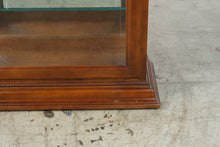 Load image into Gallery viewer, Traditional Carved Wood Curio Cabinet with Glass Shelves and Side-Loading Door