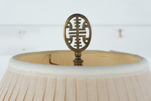 Load image into Gallery viewer, Elegant Cut Crystal & Brass Table Lamp with Pleated Shade – 33" Tall