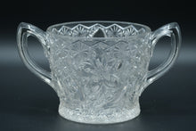 Load image into Gallery viewer, EAPG Daisy Pattern Clear Cut Glass Sugar Bowl